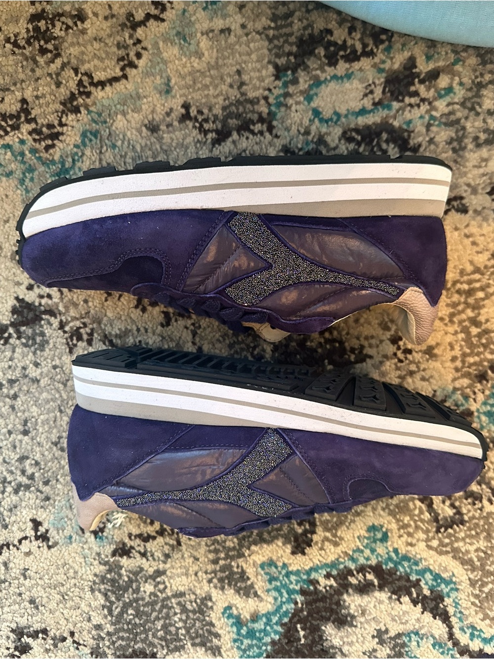 Diadora Camaro H Ita in Violet Swarovski